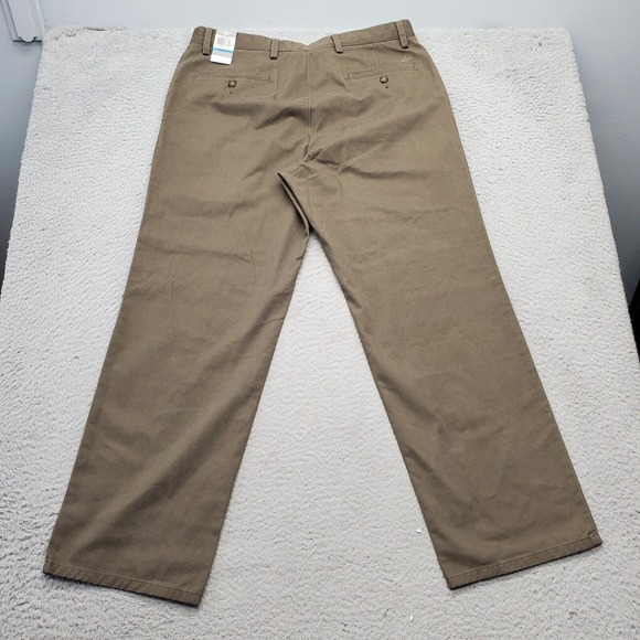 DOCKERS Easy Khaki Pants Men's 36x30 Brown Flat Front Straight Fit 29.5" Inseam - Picture 9 of 9